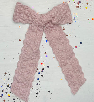 Open image in slideshow, 8 inch Lace Sailor Bow
